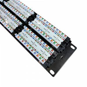 TWT Patch panel, 48 port, UTP, cat. 5E, 2U